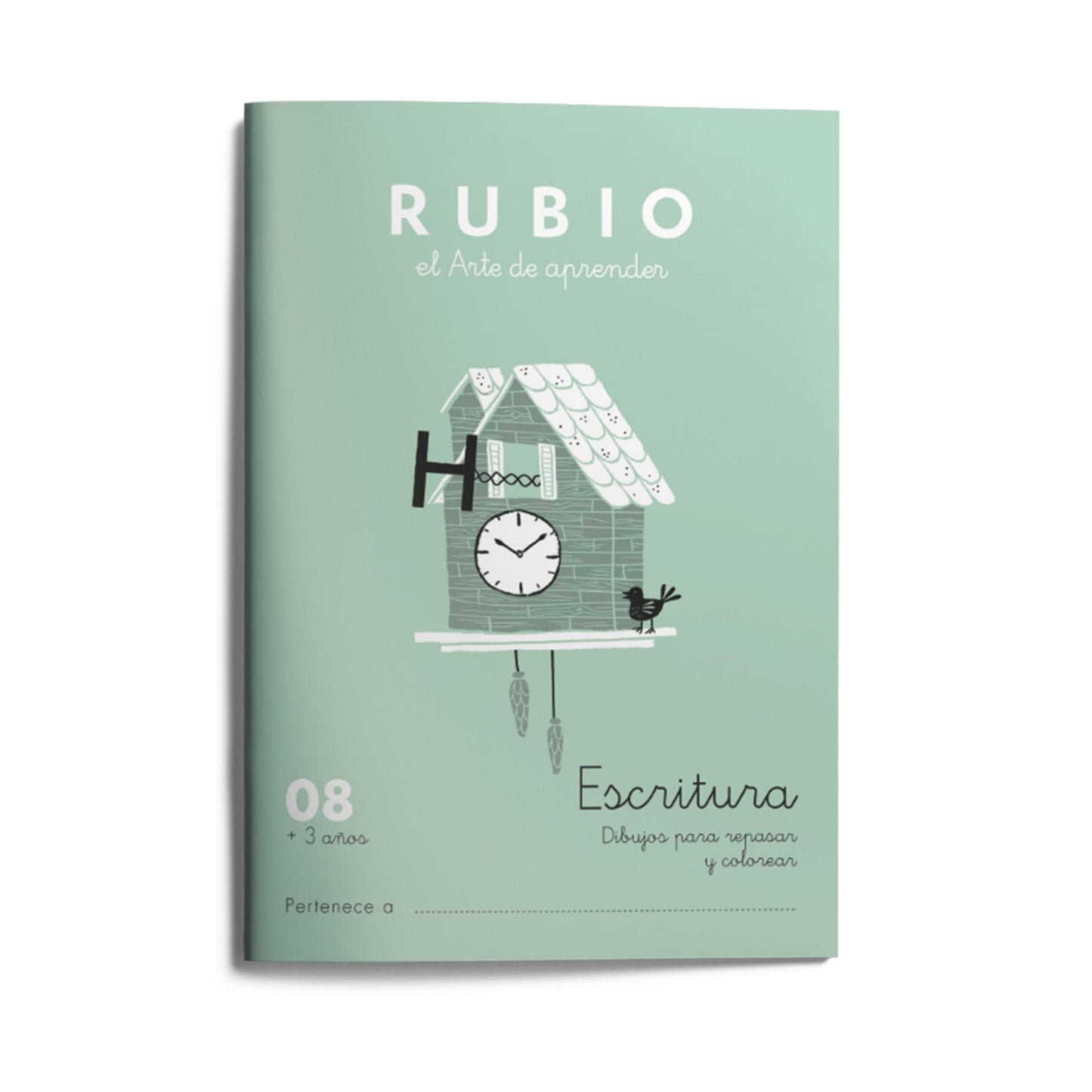 08 Escritura RUBIO (dibujos) | Dibujos para repasar y colorear | +3 años