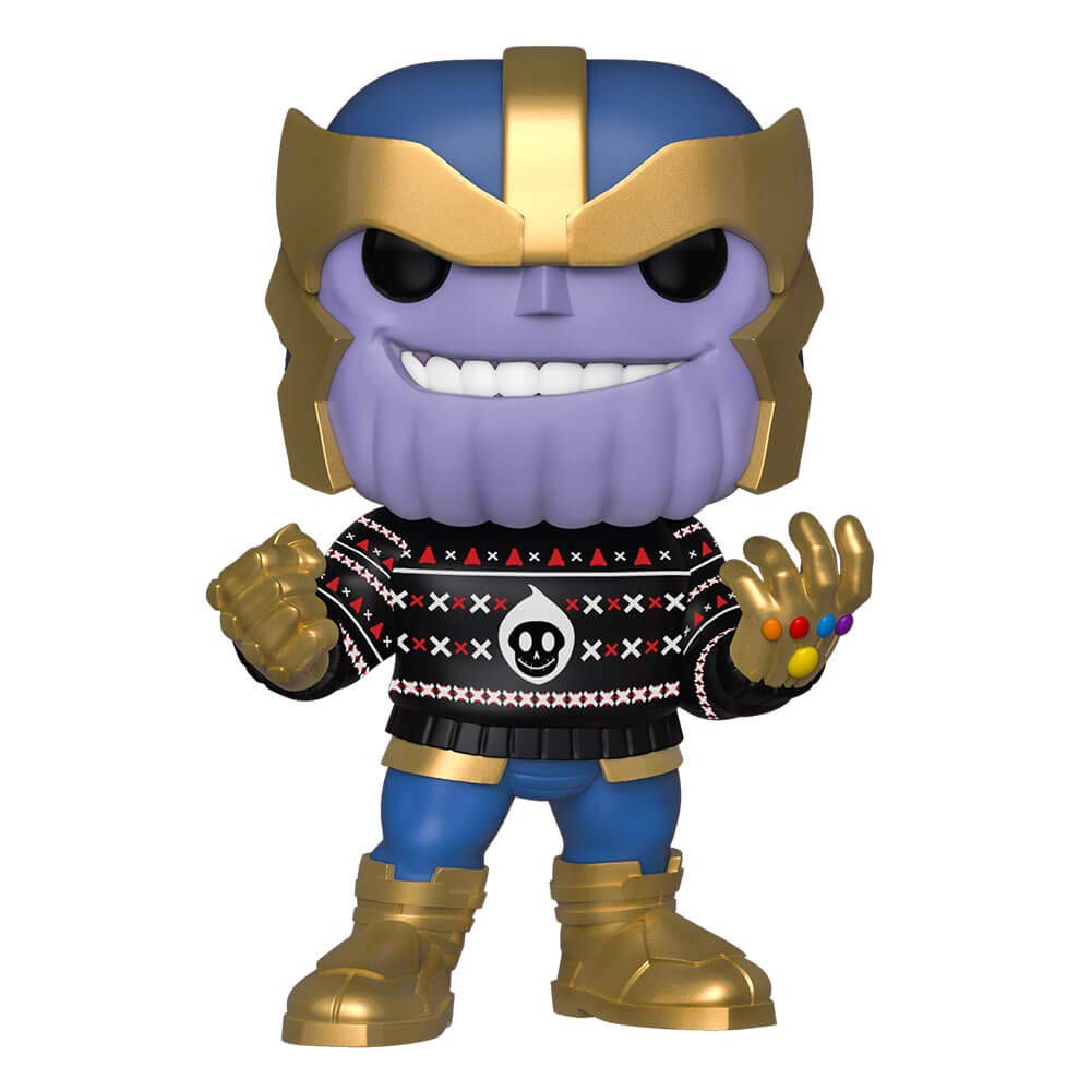 Funko Pop! Marvel: Navidad - Thanos in Ugly Sweater, Multicolor