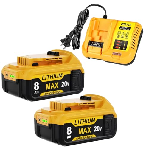 Paquete-de-2-baterías-de-repuesto-de-20-V-y-8-Ah-para-DEWALT-20-V-MAX-(combinación-de-cargador-y-batería),-kit-de-estación-DCB112-de-12-V/20-V,-compatible-con-baterías-Dewalt-X*R-de-20-V-y-duración-extra-larga.
