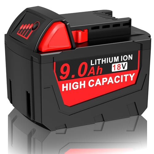 Batería-de-litio-Cukect-de-9.0-Ah-y-18-V-para-Milwaukee-MK-18.-Compatible-con-herramientas-eléctricas-inalámbricas-MK-18B-de-18-V-(48-11-1840,-48-11-1850,-48-11-1828-y-48-11-1820).