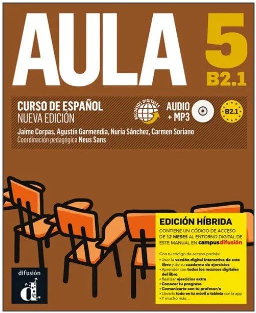 Libro: Aula Nueva edicion 5 Ed.hibrida L. del alumno