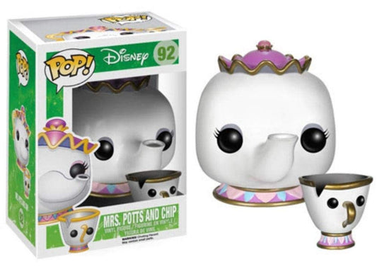 Funko POP Disney: Mrs. Potts and Chip Figura de Acción