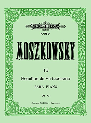 Libro: MOSZKOWSKI - Estudios de Virtuosidad Op.72 para Piano (Iberica)