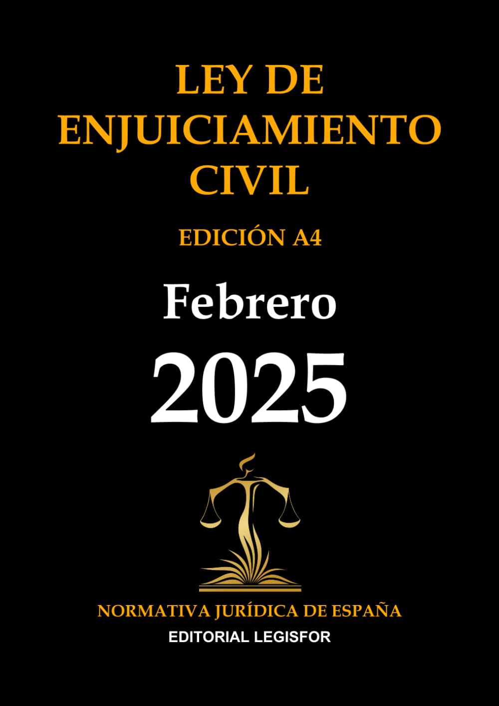 Libro: Ley de Enjuiciamiento Civil. Edición A4 (Spanish Edition)