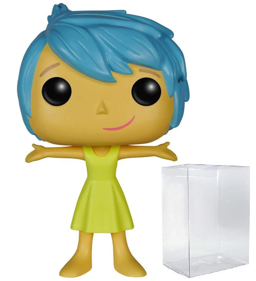 Funko Pop: POP Disney Pixar: Inside Out - Joy Funko Pop| Figura de Vinilo (Bundled with Compatible Pop Box Protector Case), Multicolor, 3.75 Pulgadas