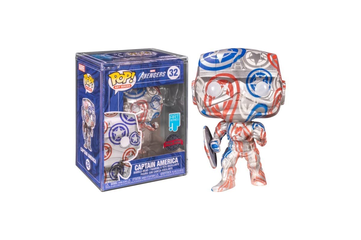 Funko Pop! Art Series: Marvel Avengers - Captain America (Edición Especial)