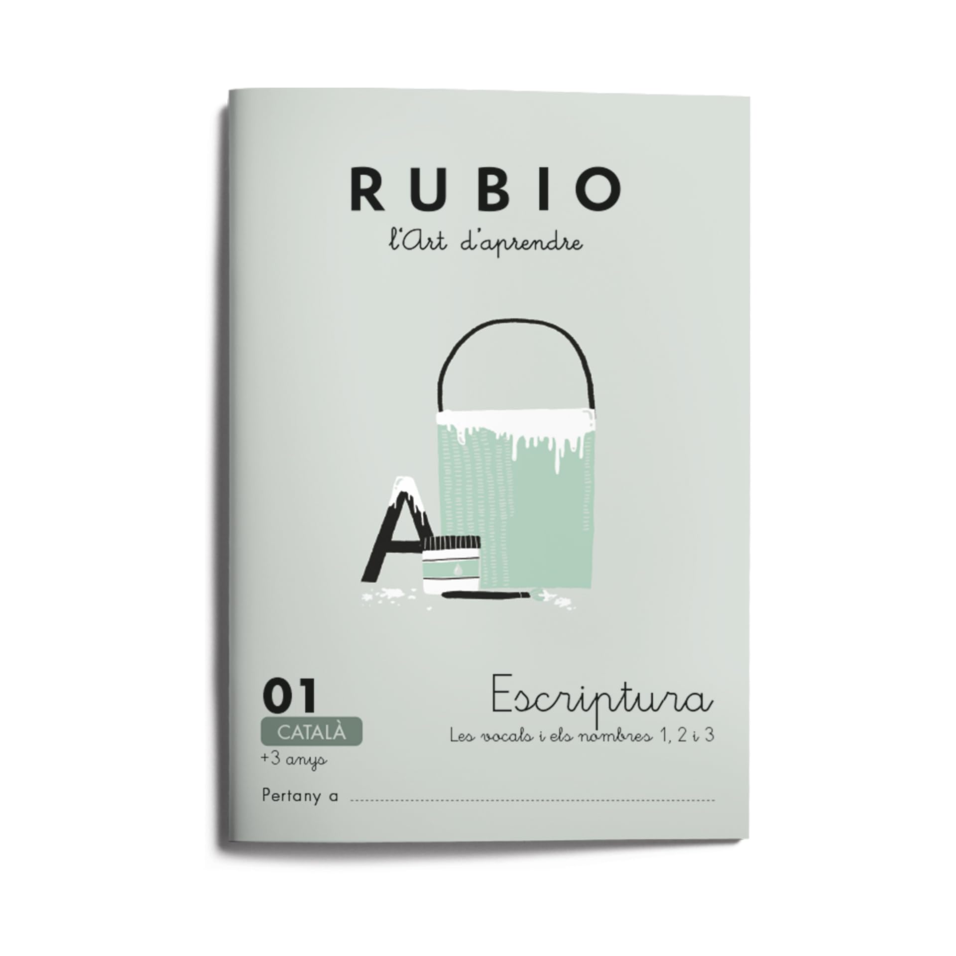 Libro: 01 Escriptura RUBIO | Català | Les vocals i els nombres 1, 2 i 3 | +3 anys