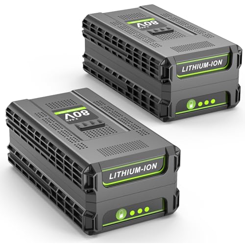 PENGJBATTER---2-paquetes-de-baterías-de-litio-de-80-V-y-3,5-Ah-para-Greenworks-GBA80400,-GBA80250-y-GBA80200-(3500-mAh-de-alta-capacidad),-compatibles-con-herramientas-eléctricas-Greenworks-de-80-V-(PW80L420,-TL80L00-y-LMB407)