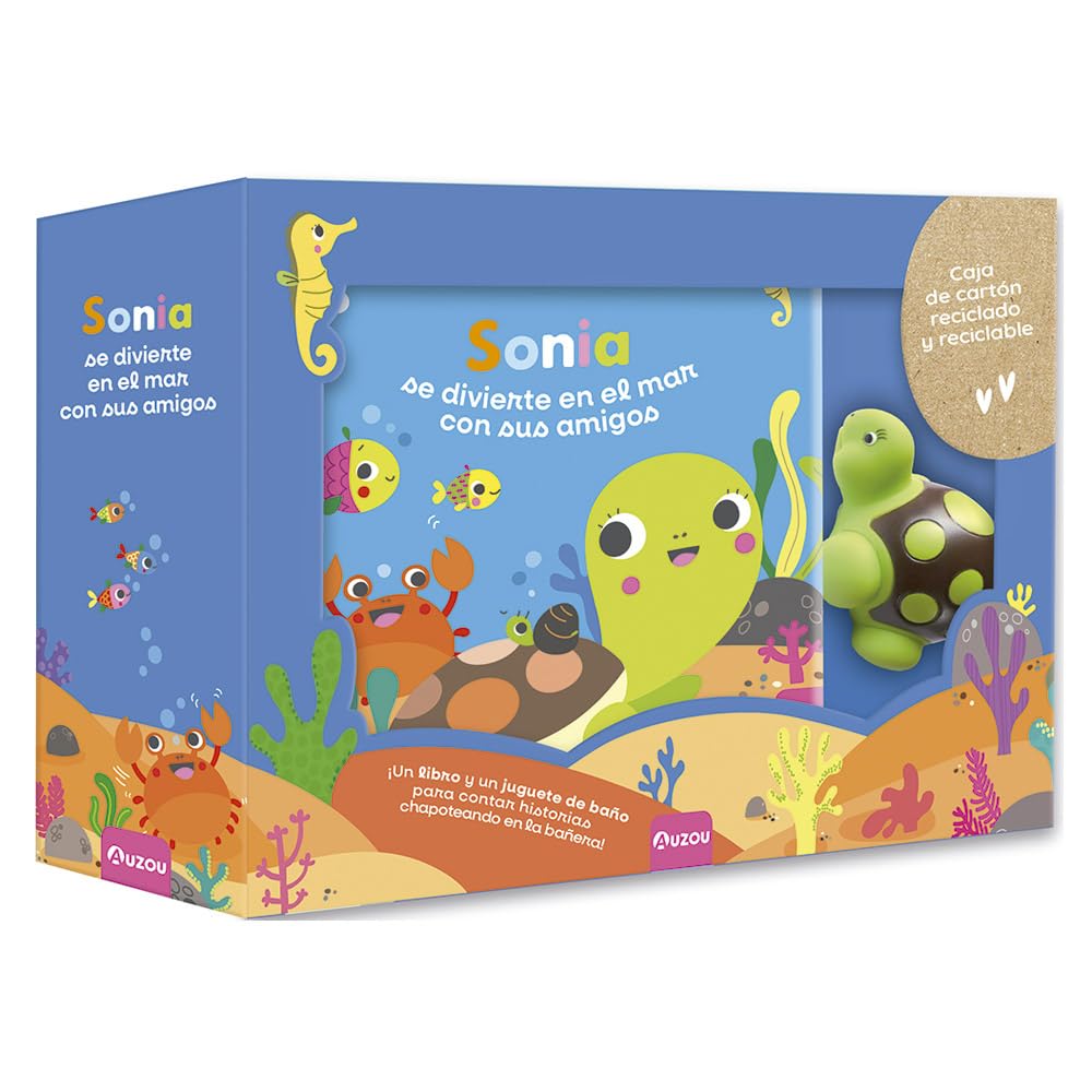 Libro de baño. Sonia se divierte en el mar con sus amigos