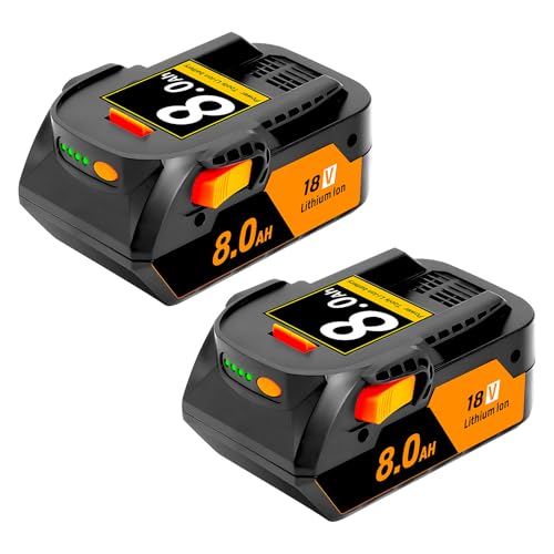 Batería-de-litio-POWTREE-mejorada-de-8000-mAh-y-18-V-R840087,-de-repuesto-para-Ridgid-de-18-V-(R840085,-R840083,-R840084,-130254003,-AC840086,-AC840089),-compatible-con-cargador-Ridgid-de-18-V-(paquete-de-2)