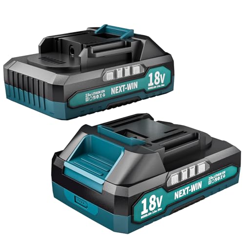 NEXT-WIN---Batería-de-repuesto-(2-unidades)-para-Makita-de-18-V-y-2-Ah,-compatible-con-baterías-recargables-BL1860,-BL1820,-1830B,-1840B-y-1850B-de-18-V,-compatible-con-herramientas-Makita-de-18-V-(azul)
