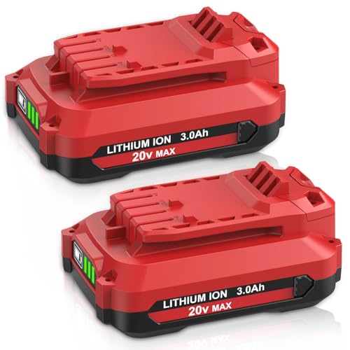 Paquete-de-2-baterías-de-iones-de-litio-de-repuesto-de-20-V-y-3-Ah-para-Craftsman-V20,-compatibles-con-las-herramientas-eléctricas-inalámbricas-Craftsman-de-20-V-MAX-CMCB205-CMCB204-CMCB206-CMCB202-CMCB201-(indicador-LED).