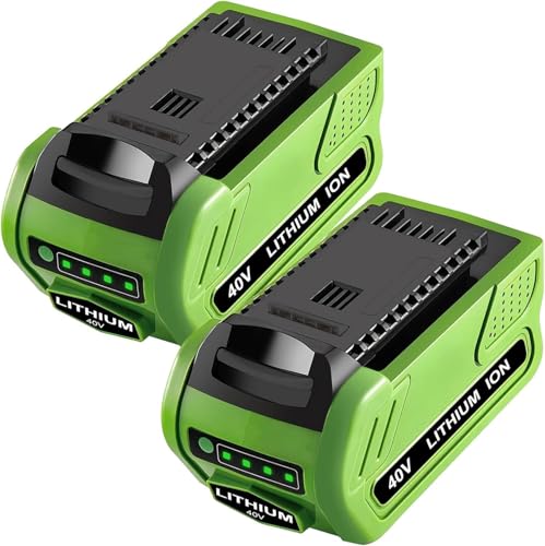 Paquete-de-2-baterías-Enermall-de-40-V,-6000-mAh,-29462,-de-repuesto-para-Greenworks-de-40-V,-de-litio-(29252,-22262,-25312,-25322,-20642,-22272,-29462),-compatible-con-la-batería-GreenWorks-G-MAX-de-40-V,-inalámbrica-(verde).