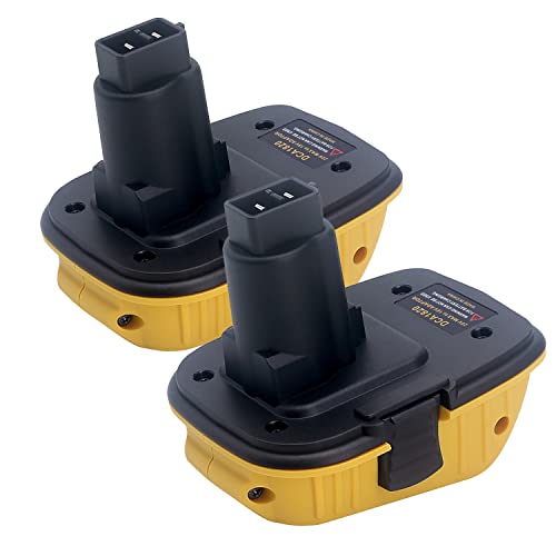 Paquete-de-2-adaptadores-DCA1820-para-baterías-Dewalt-de-18-V-a-20-V.-Convierte-baterías-de-litio-DeWalt-Max-XR-de-20-V-(DCB203,-DCB204,-DCB206-y-DCB609)-a-taladros-y-herramientas-eléctricas-inalámbricas-DeWalt-XRP-de-18-V.