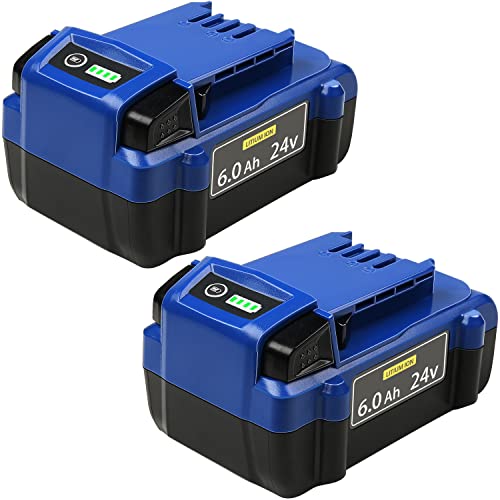 Batería-de-repuesto-DTK-para-herramientas-inalámbricas-Kobalt-de-24-V-y-6-Ah-máx.-KB624-03,-KB524-03,-KB424-03,-KB224-03-y-KB124-03-(2-unidades)