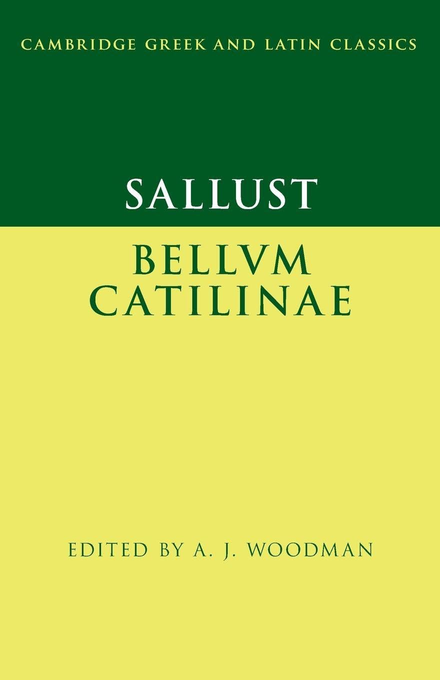 Libro: Sallust: Bellum Catilinae (Cambridge Greek and Latin Classics)