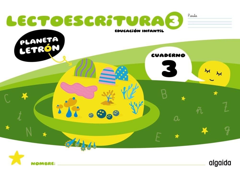 Libro: Planeta Letrón. Lectoescritura. Nivel 3. Cuaderno 3. Pauta