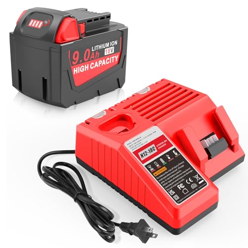 Batería-de-repuesto-de-9,0-Ah-y-18-V-para-Milwaukee-de-18-V-con-cargador-rápido-multivoltaje-para-herramientas-eléctricas-de-18-V-y-batería-y-cargador-48-11-1840-48-11-1828-48-11-1820-48-11-1815-48-11-1850-48-11-1860