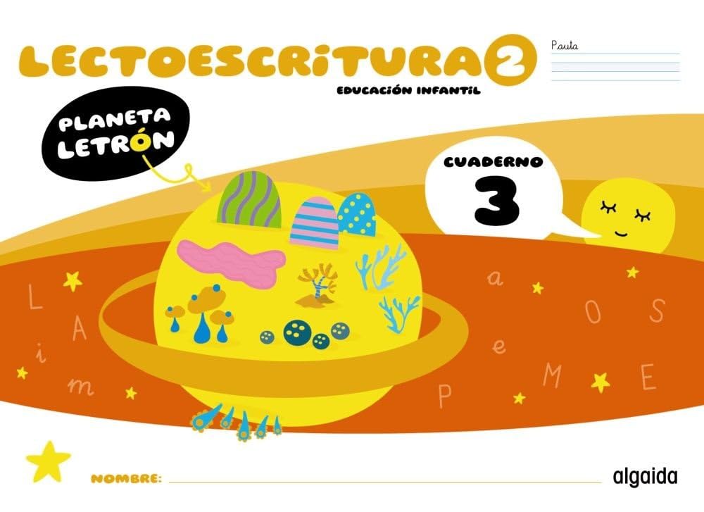 Libro: Planeta Letrón. Lectoescritura. Nivel 2. Cuaderno 3. Pauta