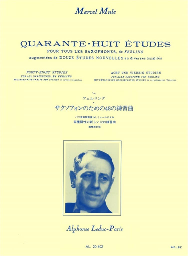 Libro: 48 etudes pour tous les saxophones de ferling, augmentees de douze etudes nouvelles