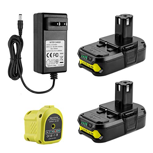 AYTXTG---Paquete-de-2-baterías-de-litio-de-repuesto-Ryobi-de-18-V-(3,5-Ah-y-18-voltios)-+-cargador-P119-para-baterías-Ryobi-Oneplus-de-18-V-(P100,-P102,-P103,-P105,-P107,-P108-y-P118)