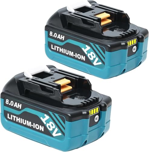 HAPPLYS---Paquete-de-2-baterías-de-repuesto-de-8,0-Ah-para-Makita-de-18-V,-compatible-con-baterías-y-herramientas-Makita-de-18-V-(azul)