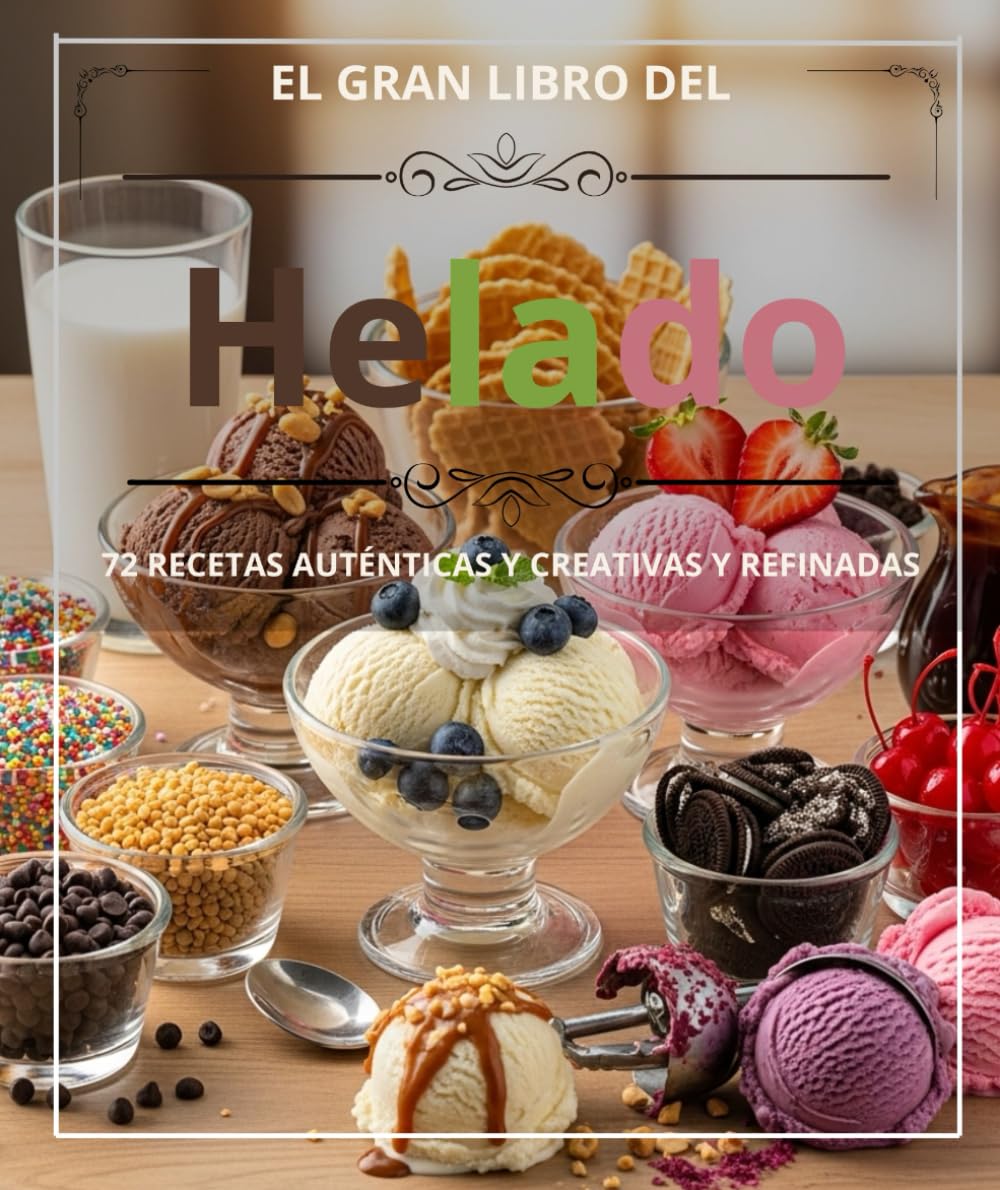 Libro: EL GRAN LIBRO DEL HELADO: 72 RECETAS AUTÉNTICAS Y CREATIVAS Y REFINADAS