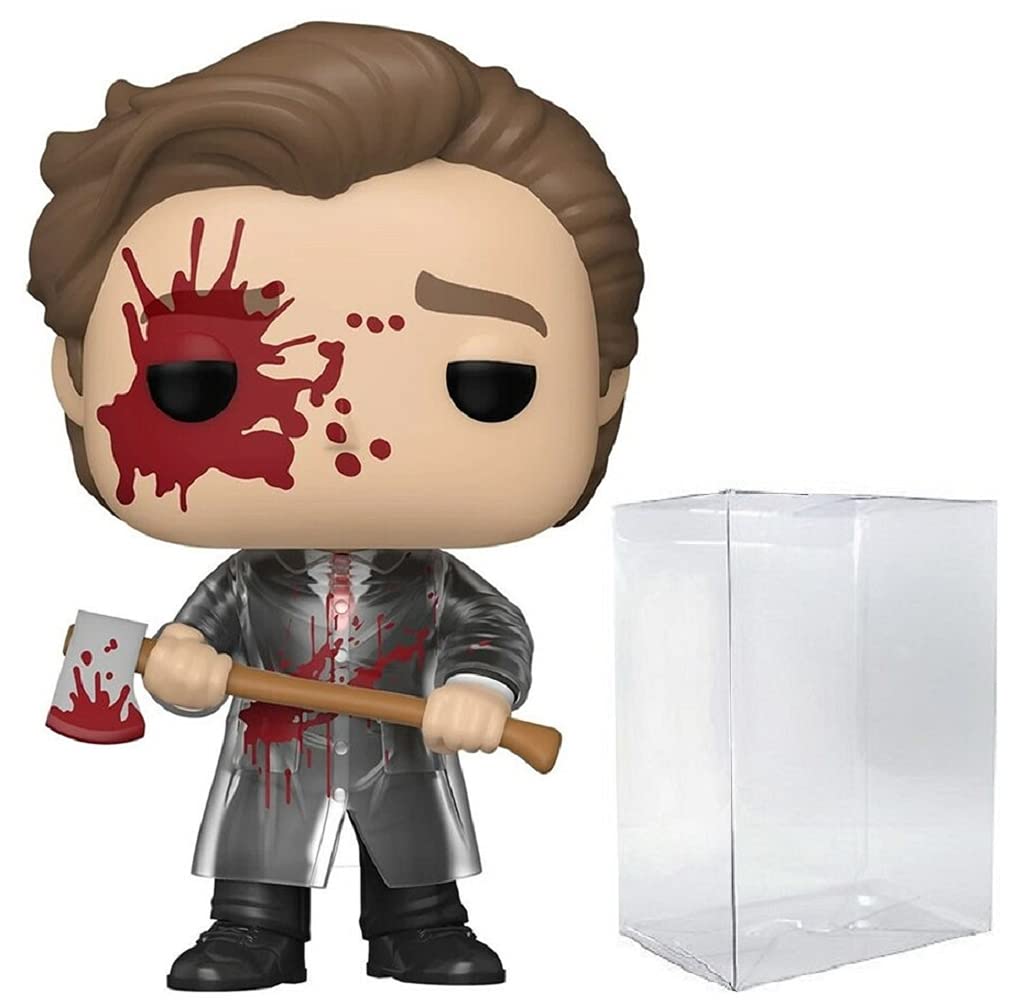 Funko Pop: POP American Psycho - Patrick Bateman Limited Edition Bloody Chase Funko Pop! Figura de Vinilo (Bundled with Compatible Pop Box Protector Case), Multicolored, 3.75 Pulgadas