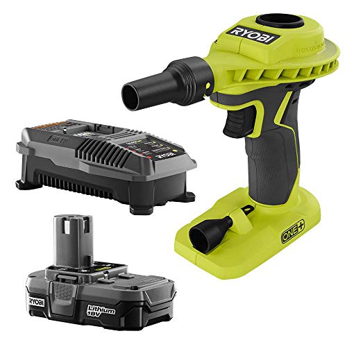 Inflador-inalámbrico-de-alto-volumen-y-potencia-de-iones-de-litio-ONE+-de-18-voltios-de-RYOBI-P738-con-batería-de-1,3-Ah-y-cargador-de-18-voltios