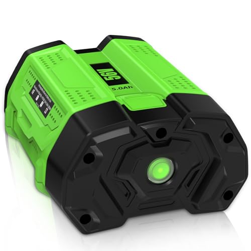 Batería-de-litio-de-repuesto-BA2800T-de-5000-mAh-para-EGO-de-56-V,-compatible-con-herramientas-eléctricas-inalámbricas-EGO-de-56-V,-BA2800,-BA4200,-BA4200T,-BA1400,-BA1400T,-BA2240,-BA1120-(paquete-de-1,-56-V,-5,0-Ah)-(verde)