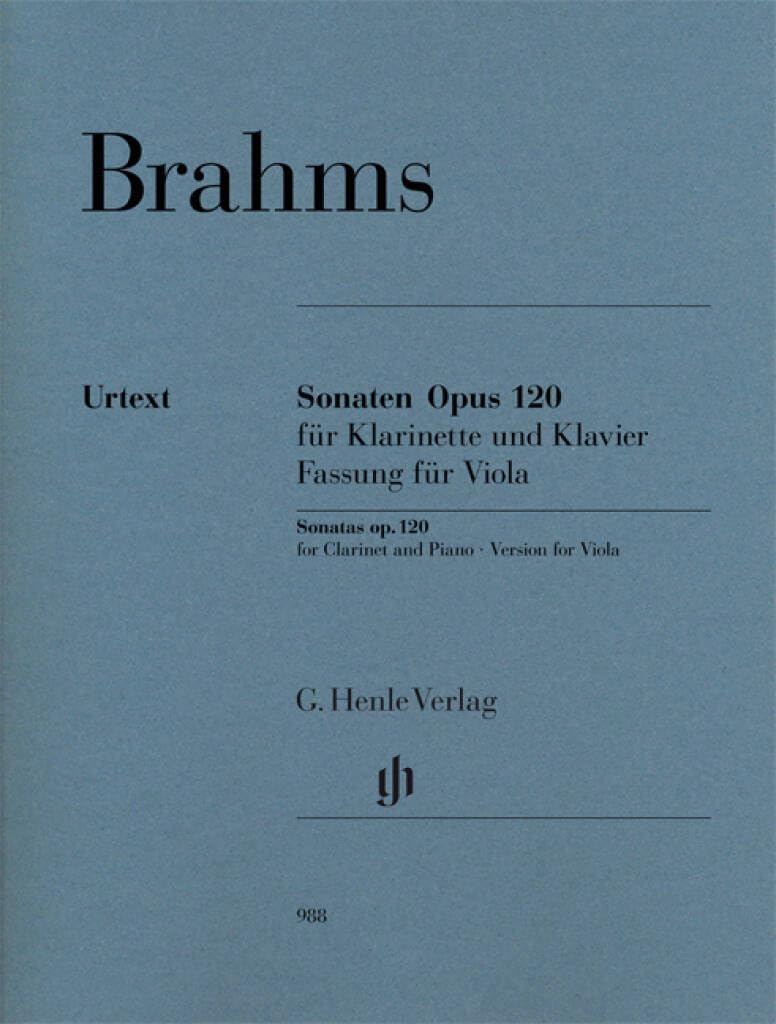 Libro: Clarinet Sonata (or Viola) Op. 120 Nos. 1-2 (Multilingual Edition)