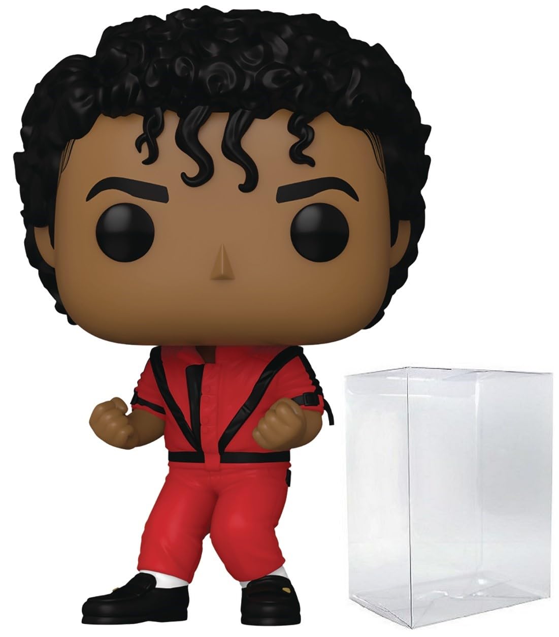 Funko Pop: POP Rocks: Michael Jackson - Thriller Funko Figura de Vinilo (Bundled with Compatible Box Protector Case), Multicolored, 3.75 Pulgadas