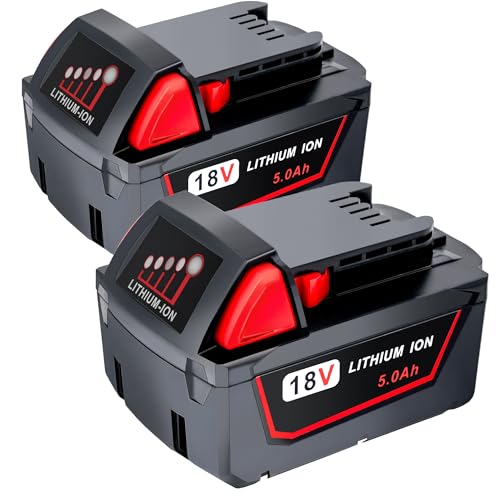 Batería-de-repuesto-Epowon-de-5.0-Ah-para-Milwaukee-de-18-V,-compatible-con-Milwaukee-M18-(48-11-1850,-48-11-1852,-48-11-1820,-48-11-1828-y-48-11-1830),-herramientas-eléctricas-inalámbricas-(paquete-de-2)