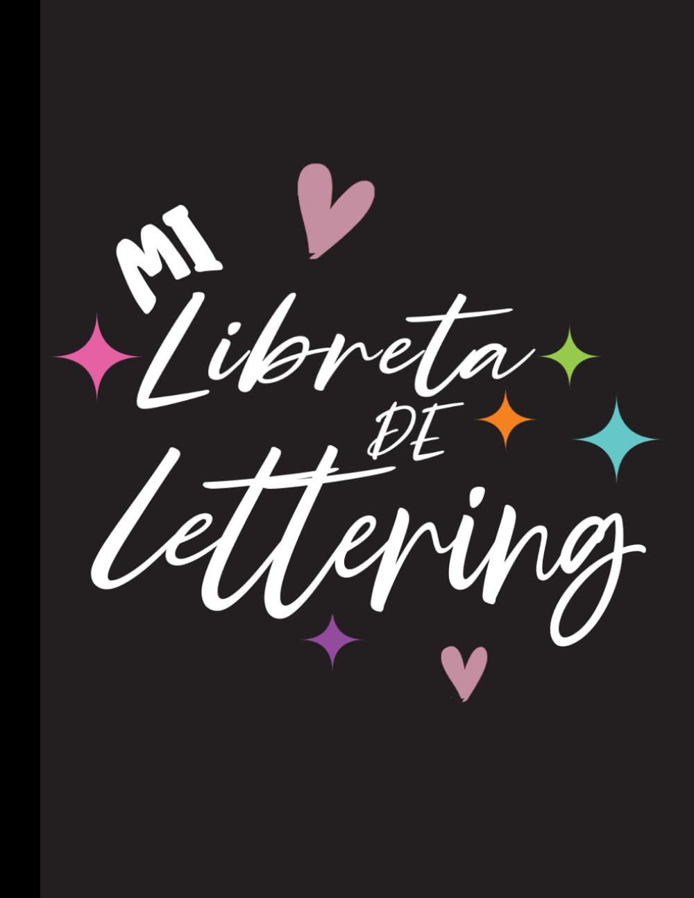 Libro: Libreta de lettering: Cuaderno de Lettering A4 Hojas Negras : Libreta de 100 hojas con punteado papel para caligrafía y lettering , Dot grid notebook ... en tonos claros (Cuaderno lettering puntos)