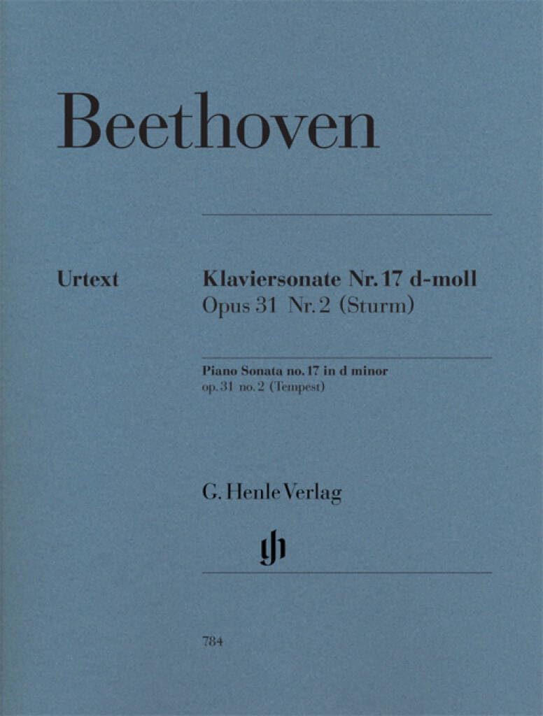 Libro: Sonate pour piano n 17 en re mineur op. 31 n 2 (la tempete): revidierte Ausgabe. Klavier zu zwei Händen