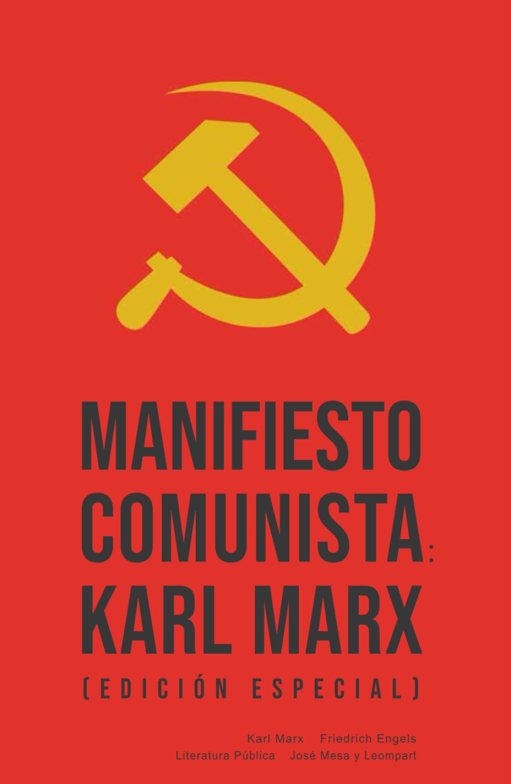 Libro: Manifiesto comunista: Karl Marx (Edición especial)