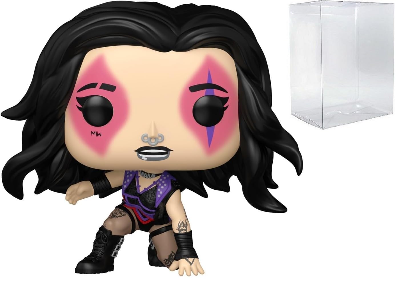 Funko Pop: POP Funko WWE: Rhea Ripley - Wrestlemania 40 Figura de Vinilo (Bundled with Compatible Box Protector Case), Multicolor, 3.75 Pulgadas