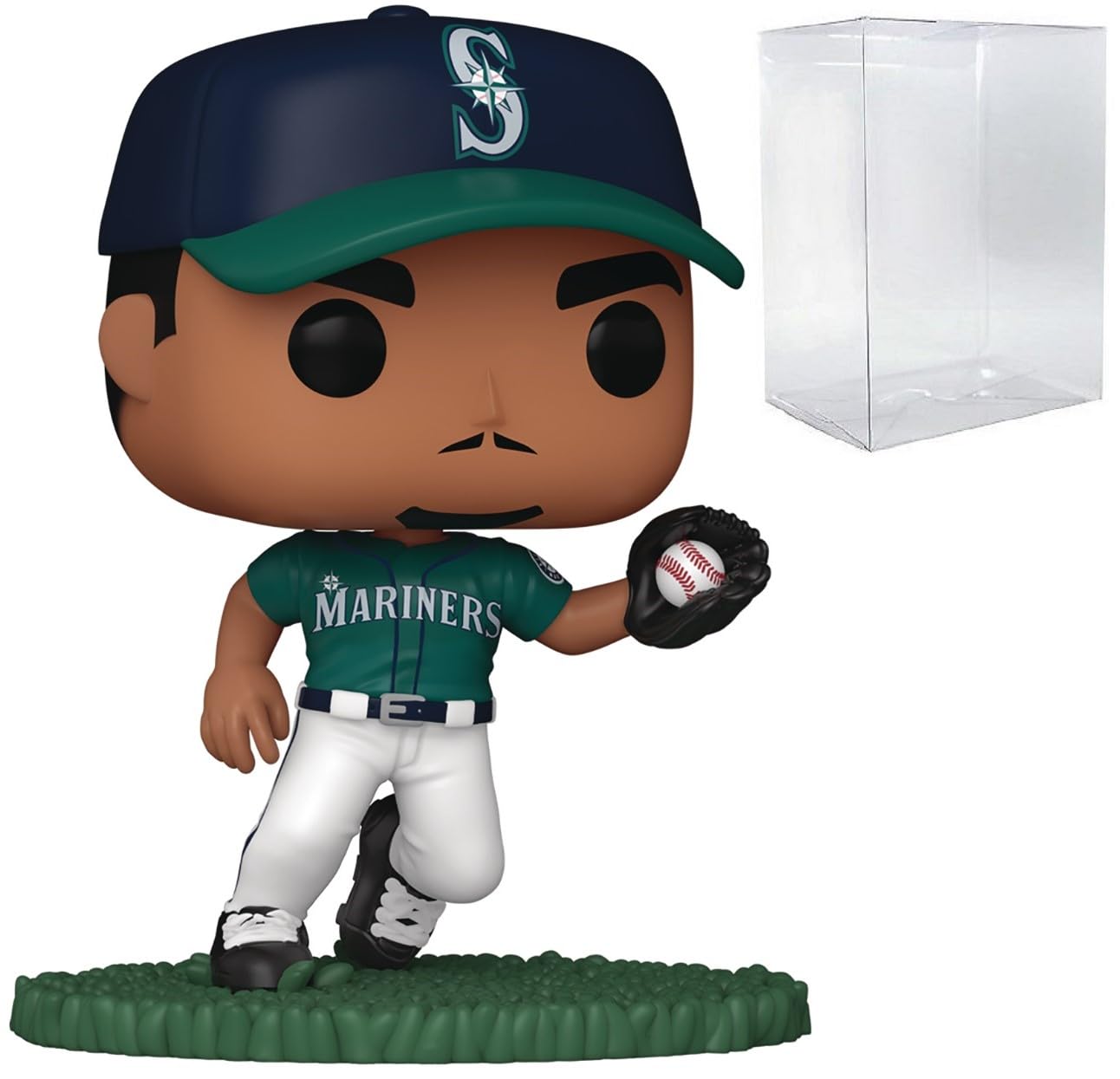 Funko Pop: POP MLB: Mariners - Julio Rodriguez Funko Figura de Vinilo (Bundled with Compatible Box Protector Case), Multicolor, 3.75 Pulgadas
