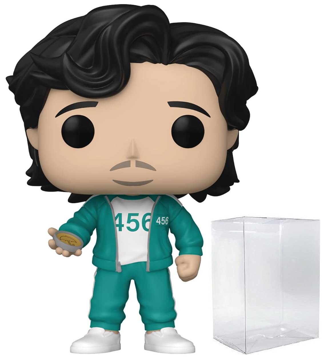 Funko Pop: POP [Squid] Game - Player 456: Seong Gi-hun Funko Pop! Figura de Vinilo (Bundled with Compatible Pop Box Protector Case), Multicolored, 3.75 Pulgadas