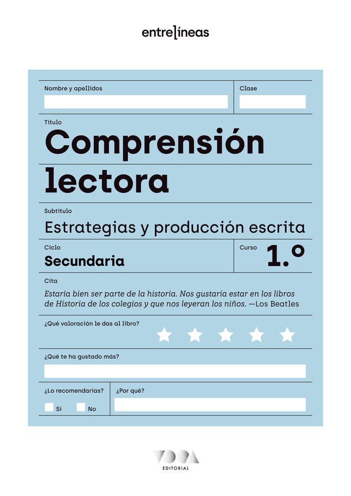 Libro: Entrelíneas 1. Comprensión lectora, estrategias y producción escrita