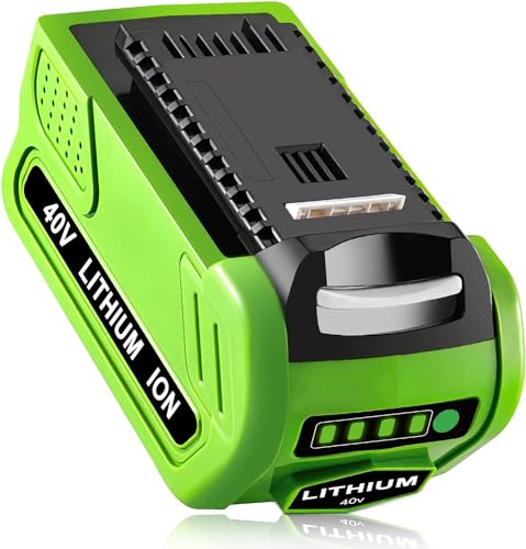 Batería-de-litio-compatible-con-motosierra-inalámbrica-GreenWorks-G-MAX-de-40-V-(verde)-(Verde)