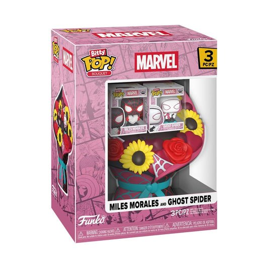 Funko Bitty POP! Bouquet: Marvel San Valentín - Miles Morales & Ghost Spider
