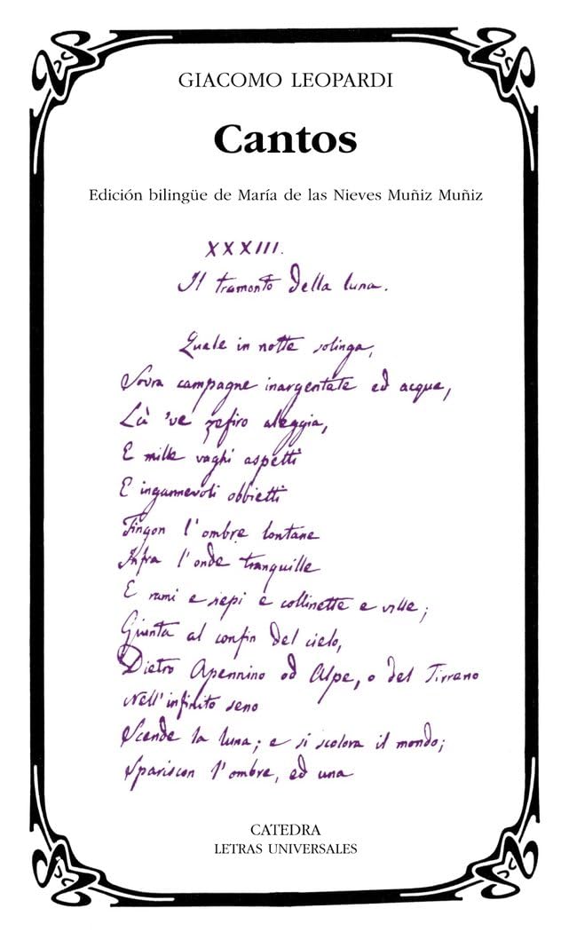 Libro: Cantos (Letras Universales)