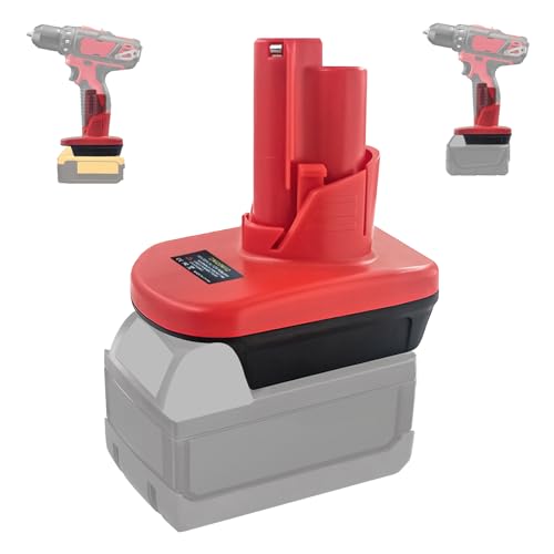 Adaptador-para-batería-DeWalt-de-20-V-y-para-batería-Milwaukee-M18-de-18-V.-Convierte-baterías-M18-a-M12-para-baterías-Milwaukee-M12.-Compatible-con-herramientas-eléctricas-inalámbricas-Milwaukee-M12-de-12-V-(solo-adaptador).