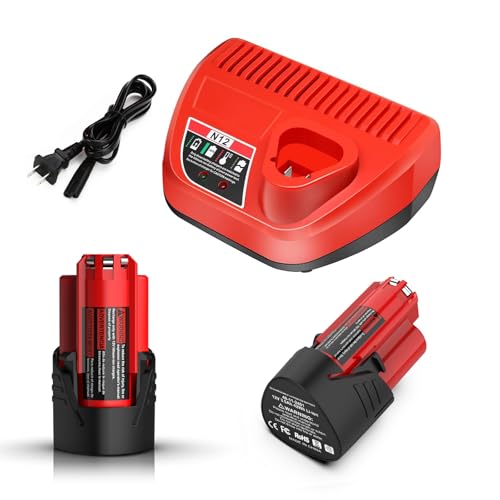 SJZNHFTOLO---Paquete-de-2-baterías-de-repuesto-de-3500-mAh-para-Milwaukee-M12-de-12-V-y-kit-de-cargador