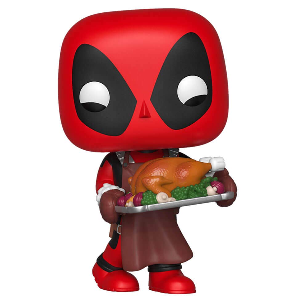 Funko Pop! Marvel: Navidad - Deadpool with Turkey