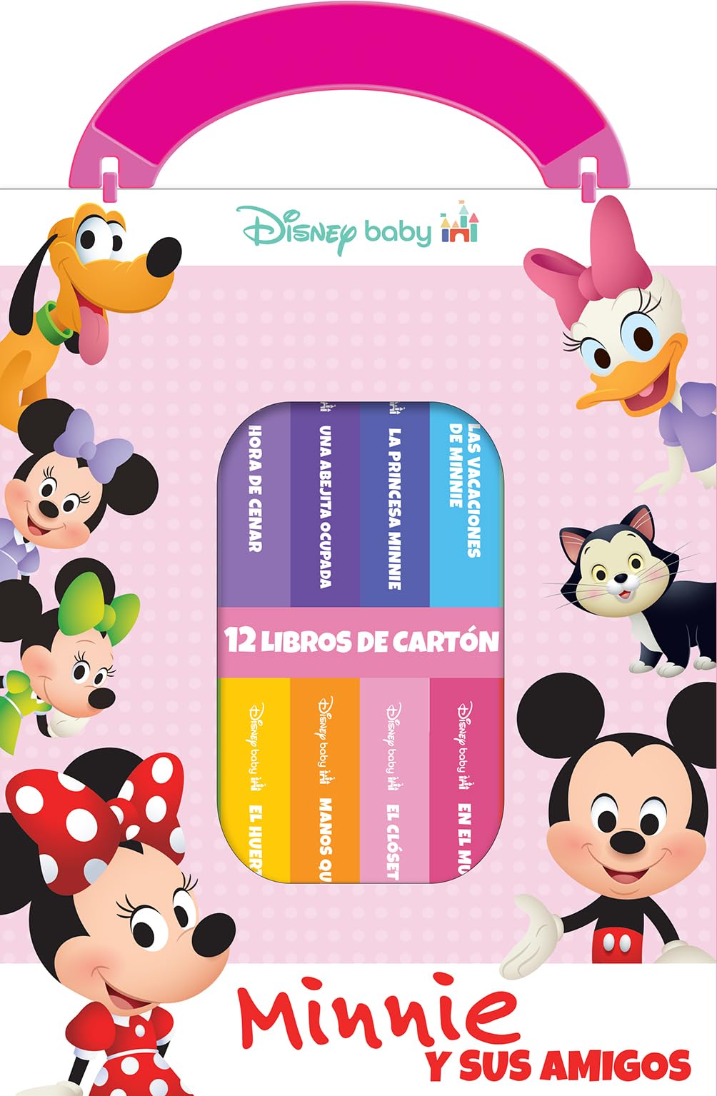 Libro: DISNEY BABY: MINNIE Y SUS AMIGOS - MI PRIMERA BIBLIOTECA - 12 LIBROS DE CARTON - PI KIDS (M1L)