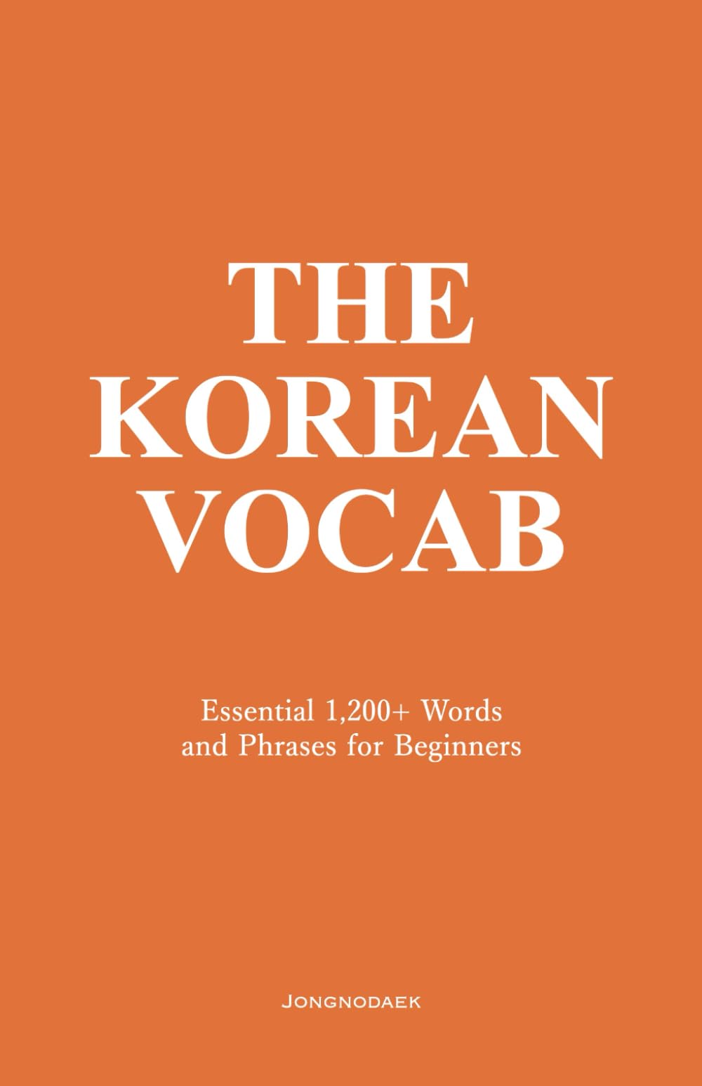 Libro: The Korean Vocab: Essential 1,200+ Words and Phrases for Beginners