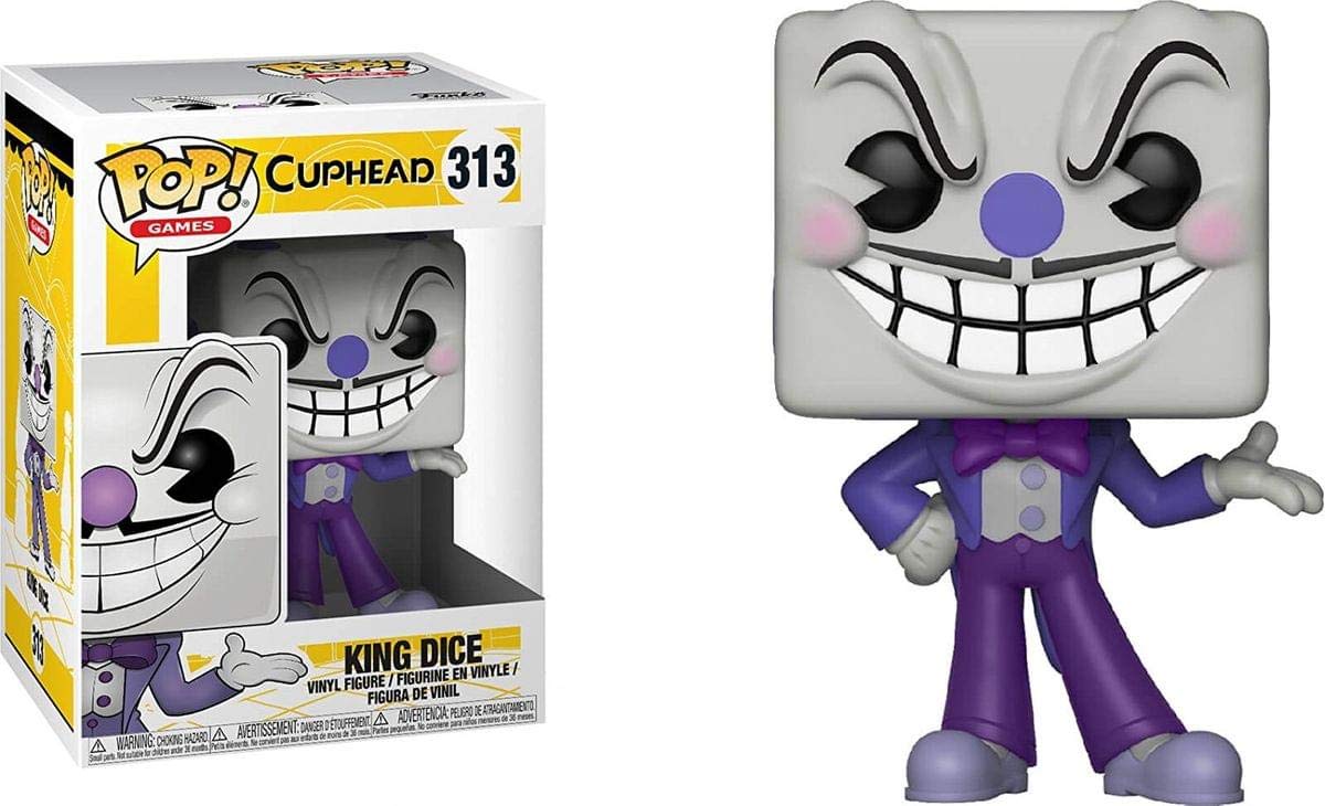 Funko Pop! Videojuegos: Cuphead S1- King Dice (Styles May Vary) Collectible Figura