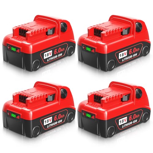 Batería-de-repuesto-QuasuHaven-de-6,0-Ah-y-18-V-para-Milwaukee-M18-(paquete-de-4),-compatible-con-herramientas-eléctricas-inalámbricas-de-18-V-de-Milwaukee